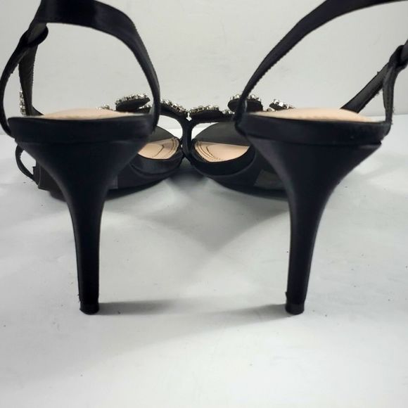 Kelley & Katie Black Rhinestone heels (S350) - Picture 4 of 6